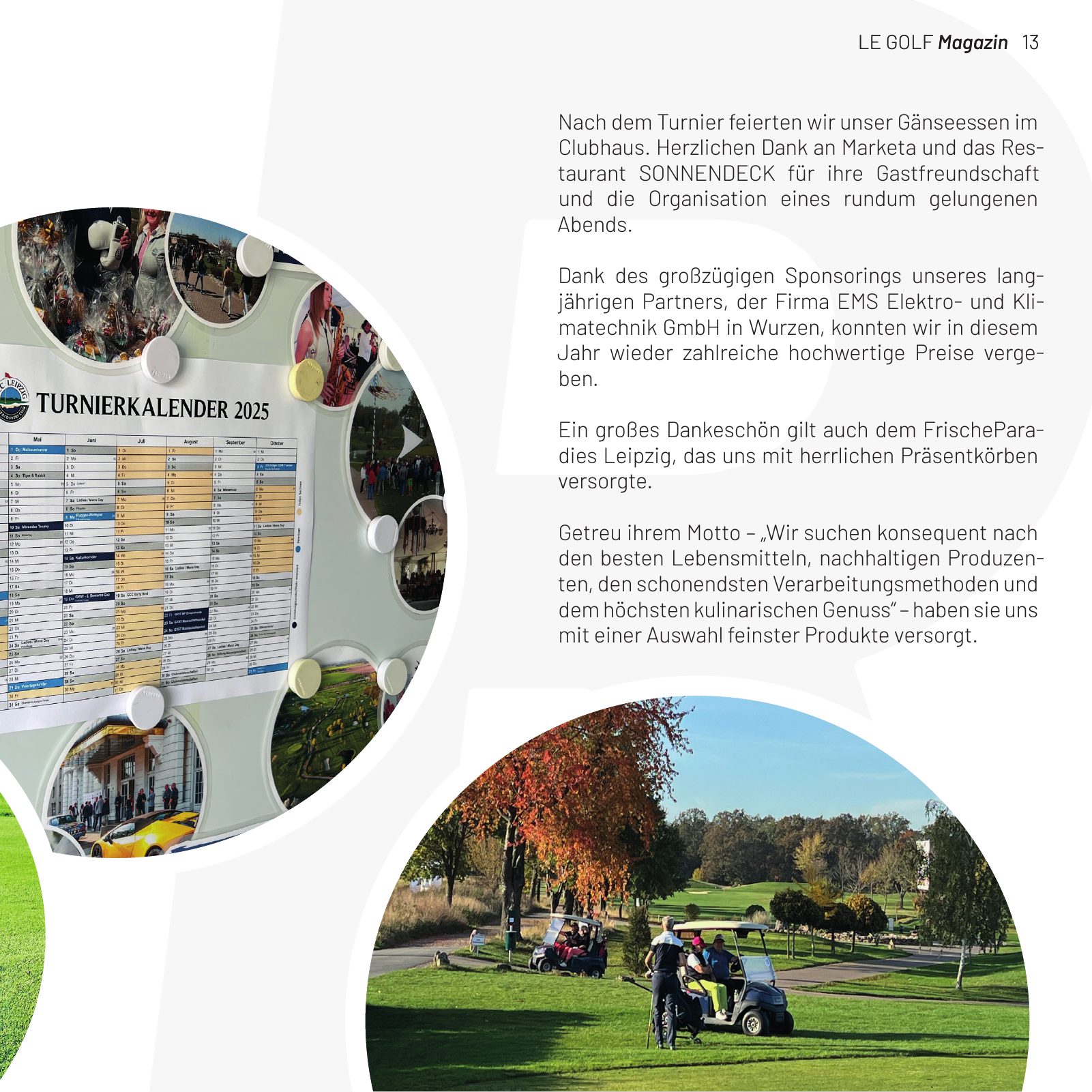Vorschau LE GOLF Magazin Seite 13