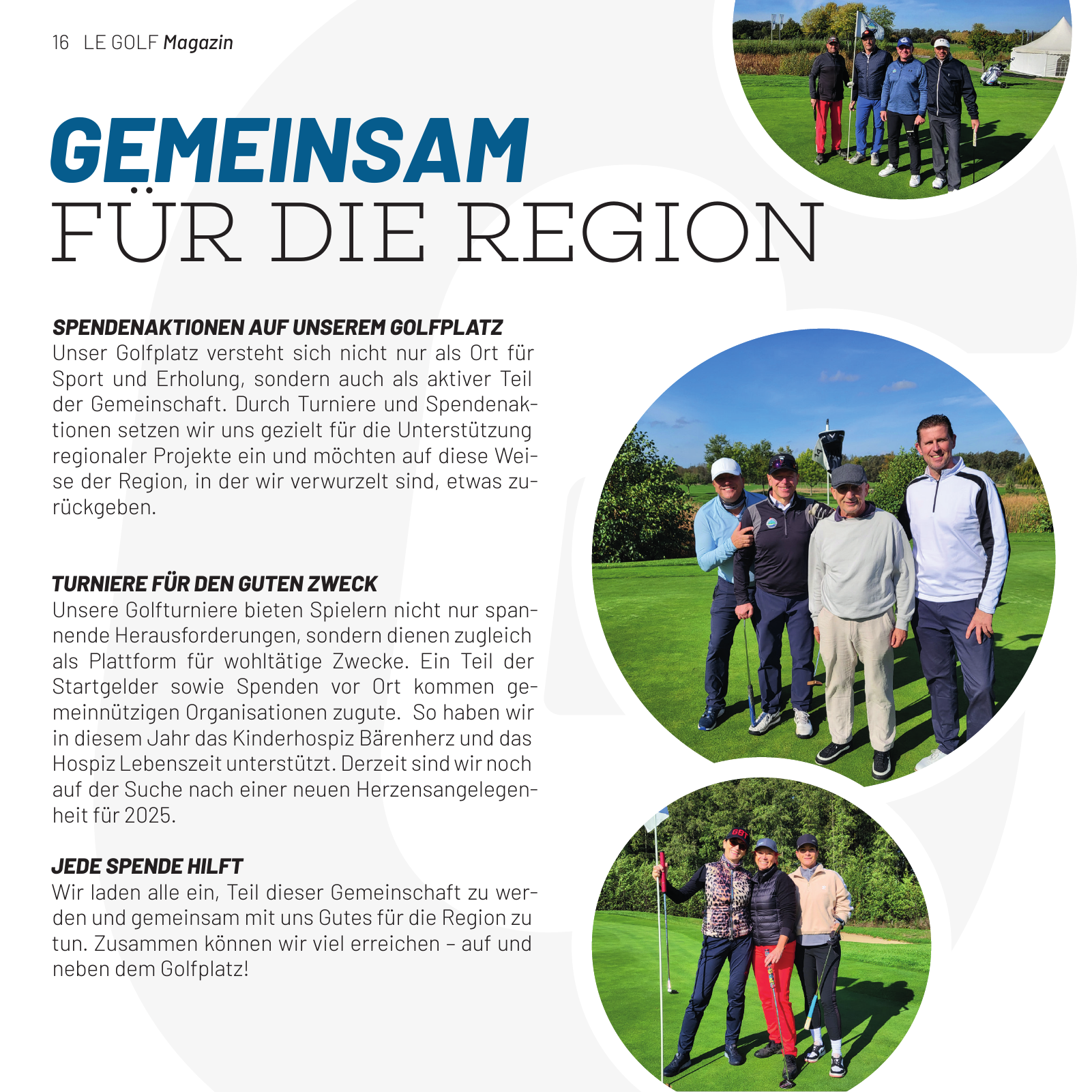 Vorschau LE GOLF Magazin Seite 16