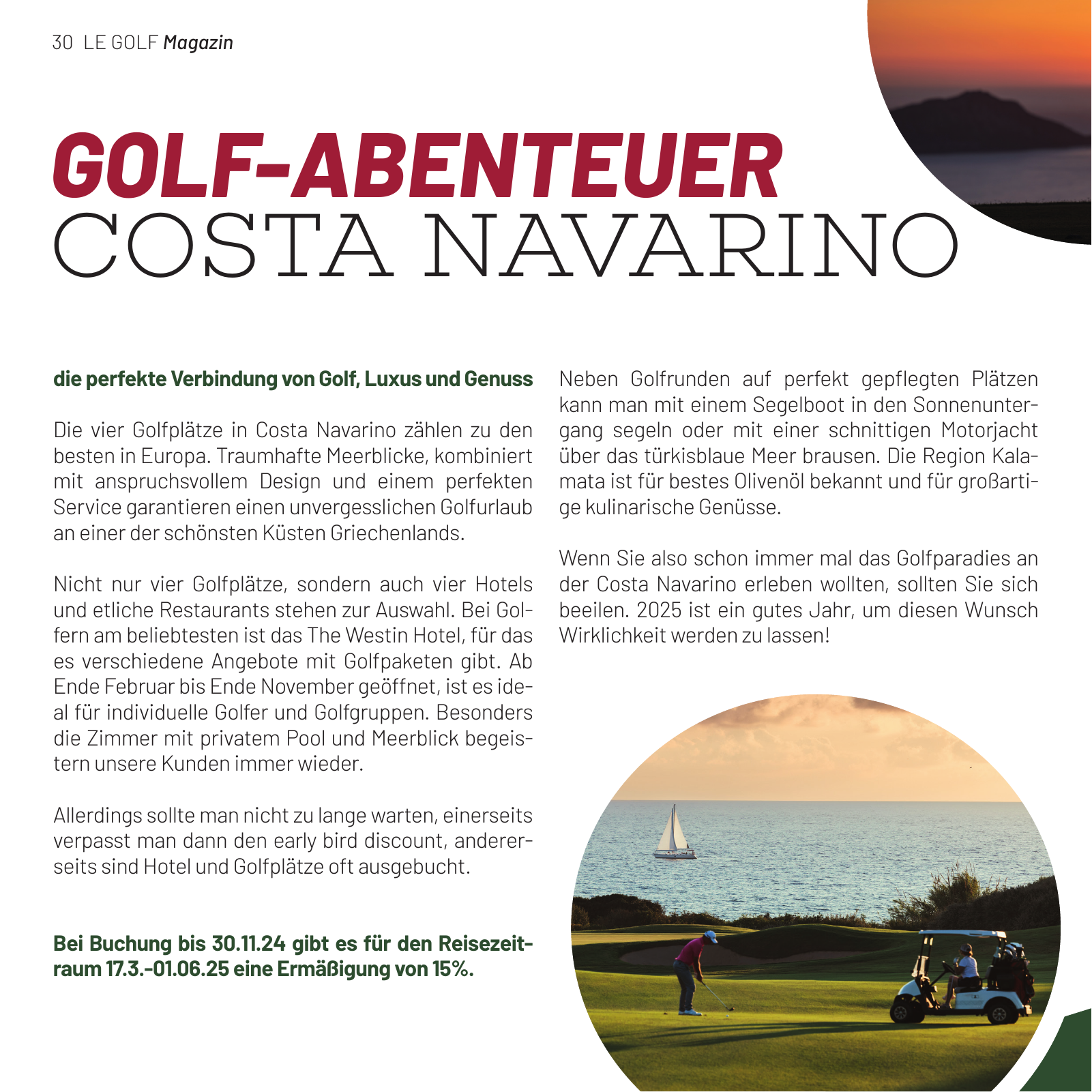 Vorschau LE GOLF Magazin Seite 30