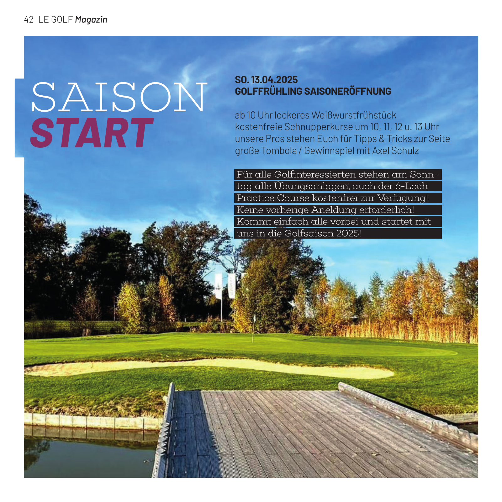 Vorschau LE GOLF Magazin Seite 42