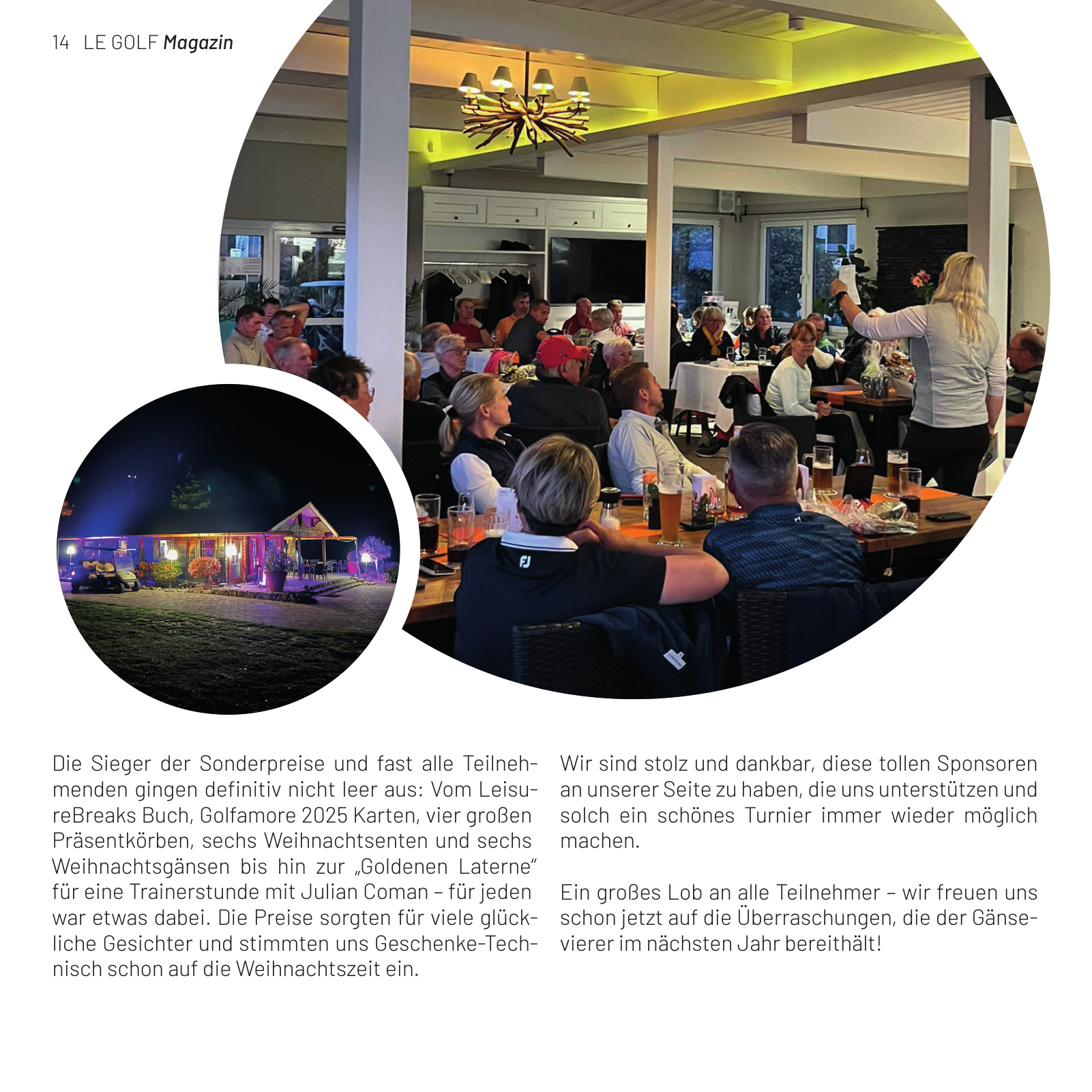Vorschau LE GOLF Magazin Seite 14