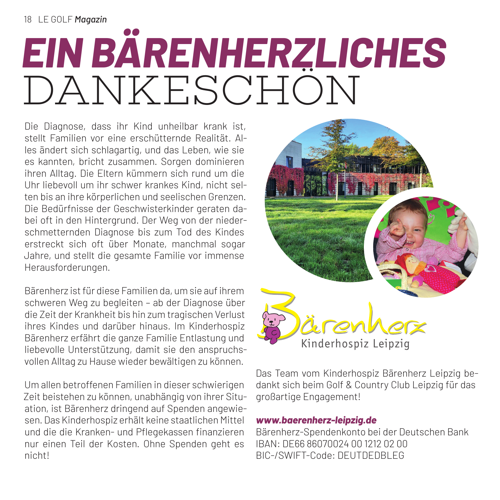 Vorschau LE GOLF Magazin Seite 18